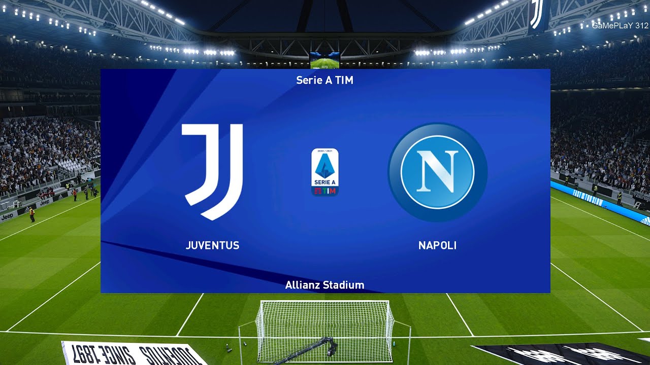 PES 2021 - JUVENTUS VS NAPOLI - C.Ronaldo Free Kick Goal Win - Serie A TIM Gameplay
