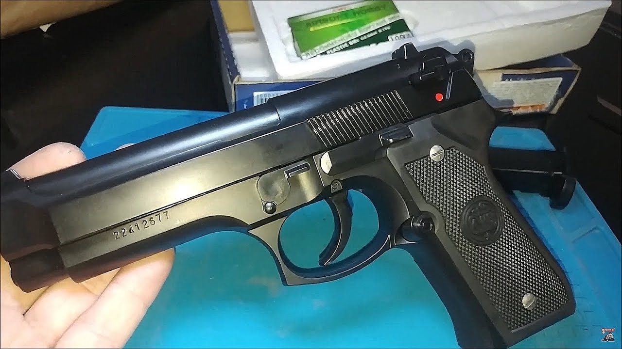 UNBOXING Pistola De Airsoft Beretta M92 Spring Cal 6mm Kwc Descrição MERCADO LIVRE