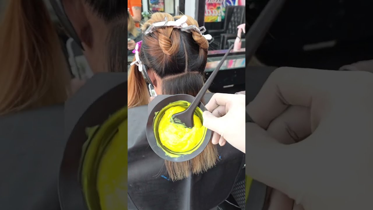 2 Hours Rebond + Ginger Rebond on Bleach Hair