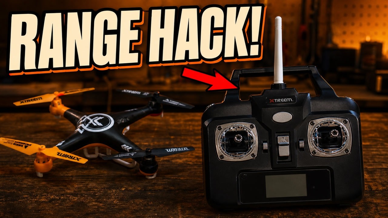 antenna mod for xtreem quadforce video drone 2.4ghz controller - part 1