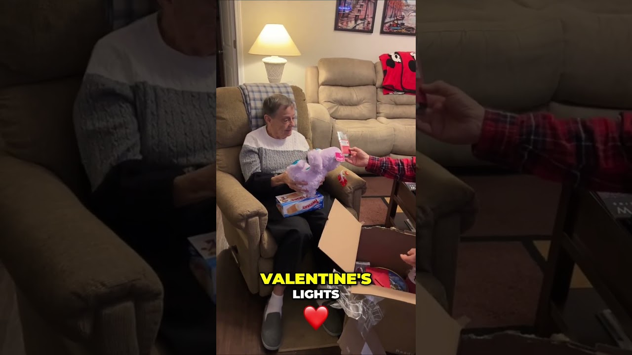 Mama Jojo's TikTok Surprise: Sweet Treats & Valentine Lights! #shorts