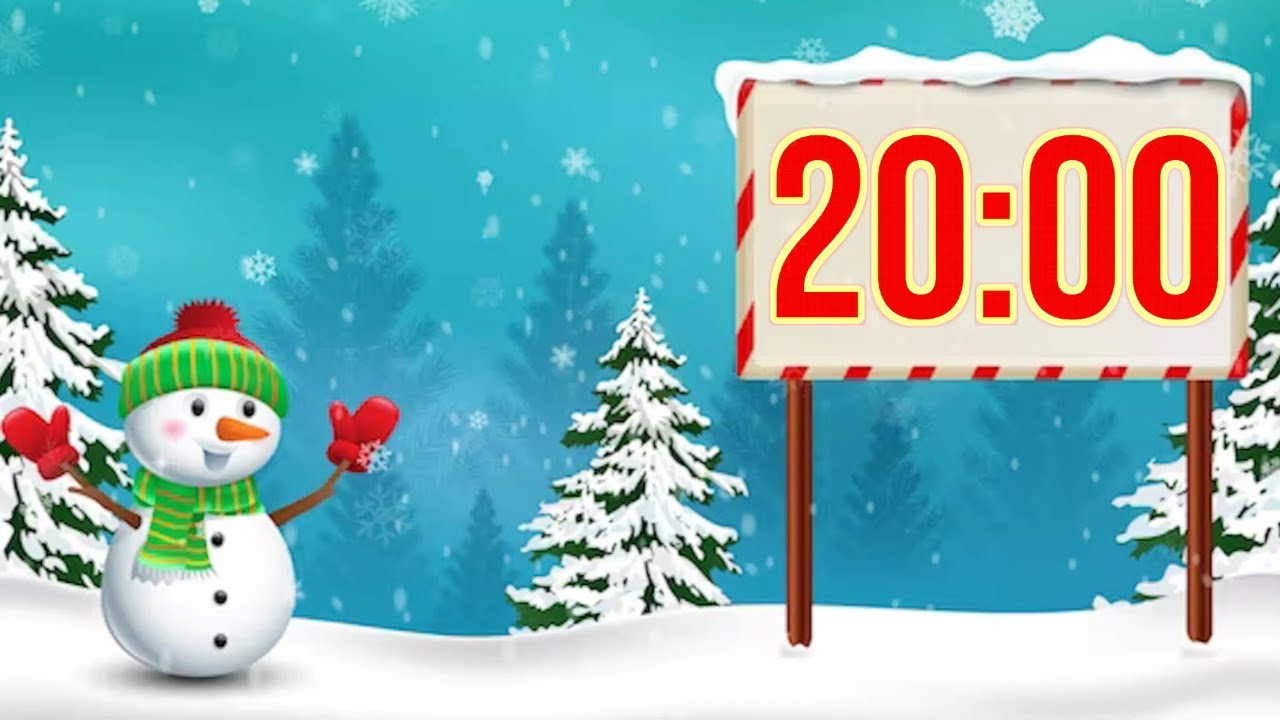 20 minute winter timer with music and alarm 🎵⏰