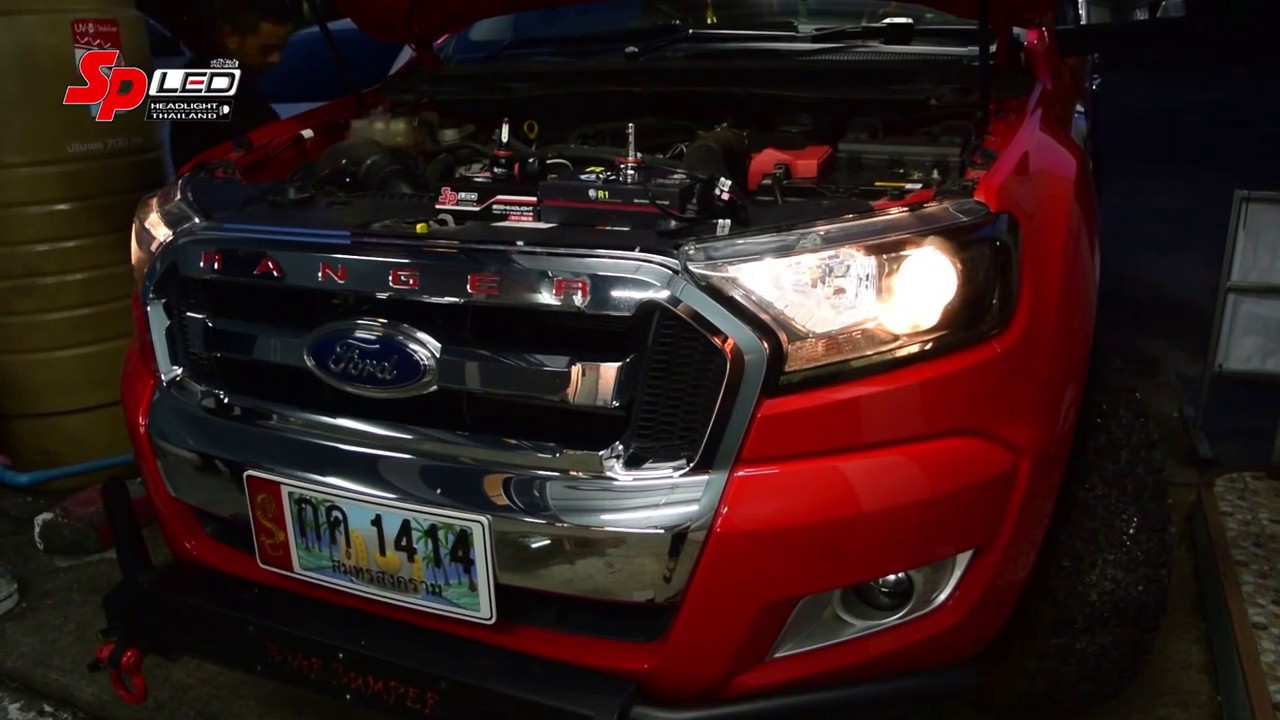 FORD Ranger XLT ไฟหน้า  LED ไม่ต้องดัดแปลง