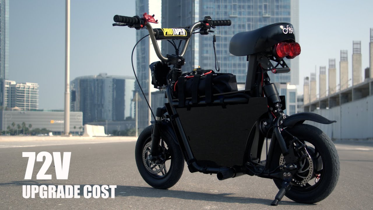 How much did it cost me upgrading my Fiido Q1s electric scooter from 36v to 72v | single motor