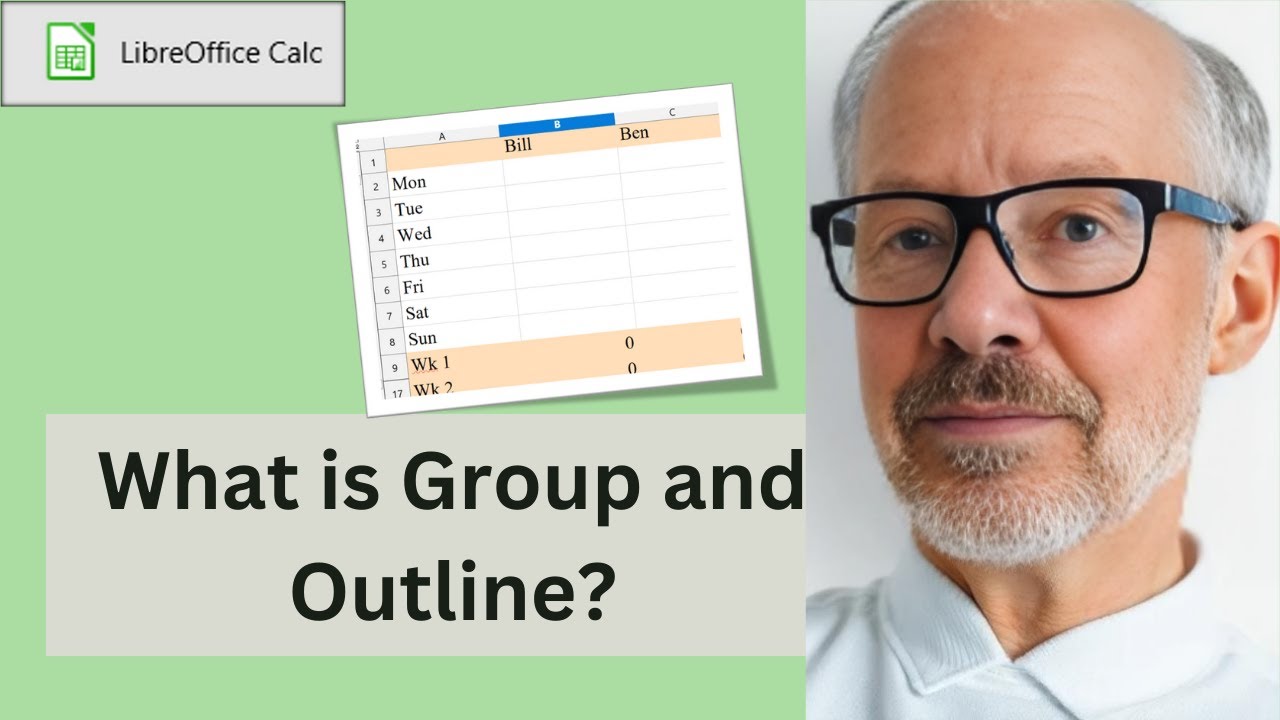 Как использовать функции «Группа» и «Структура» в LibreOffice Calc
