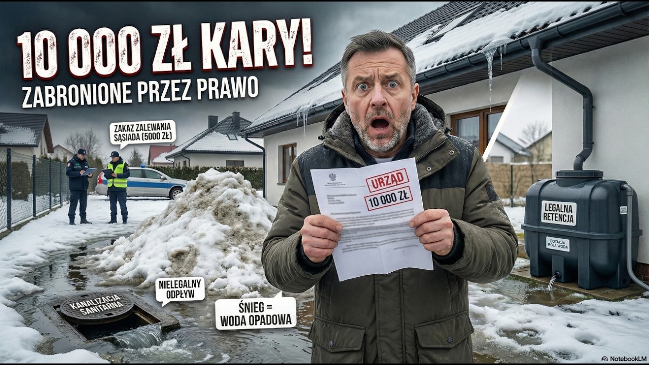 10 000 zł kary za śnieg?! Sprawdź zanim zapłacisz! Służby już ruszają.