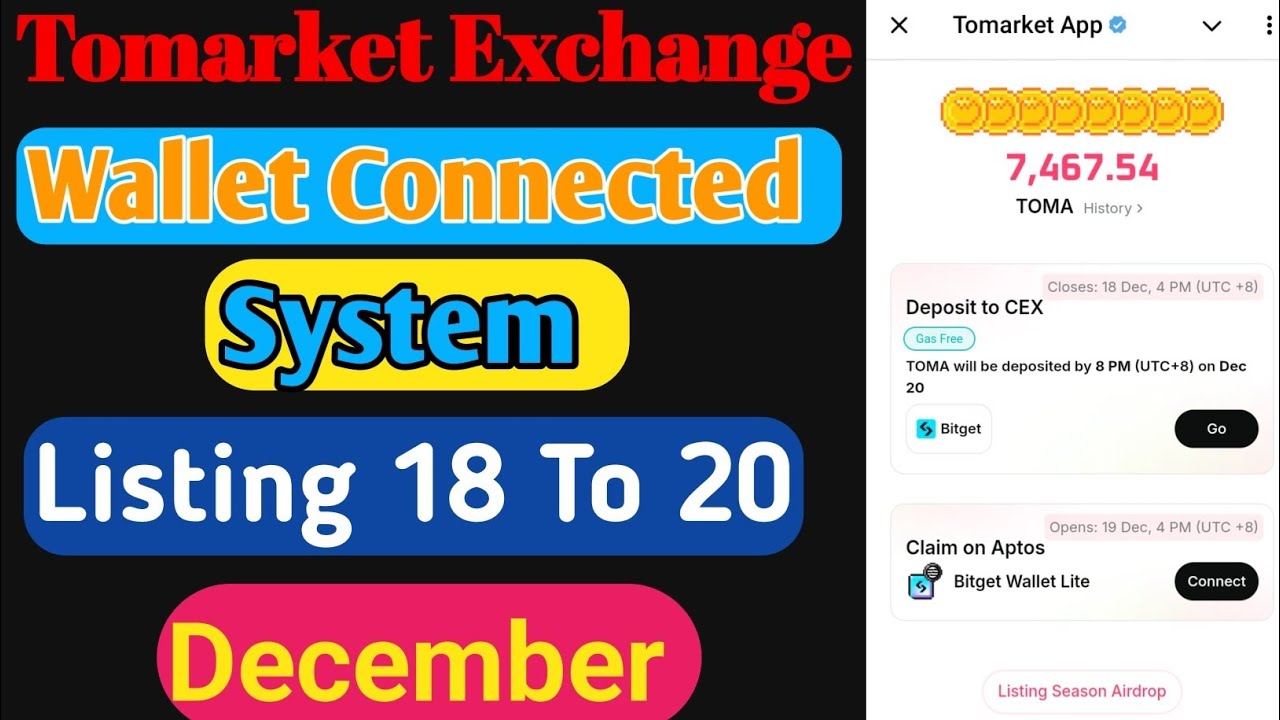 Tomarket Exchange Wallet Connected System #tech #cryptocurrency #tomarket