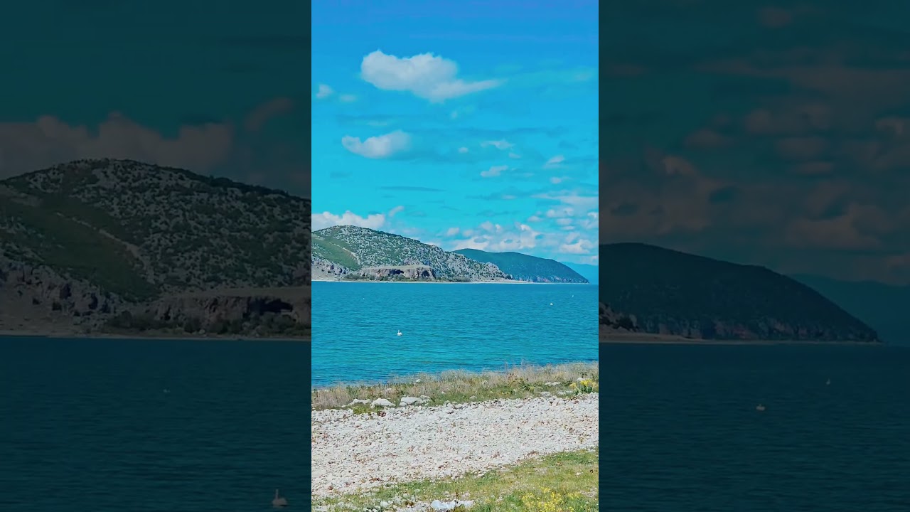 Озеро Преспа , селение Пустец, Албания. Prespa lake , Pustec, Albania