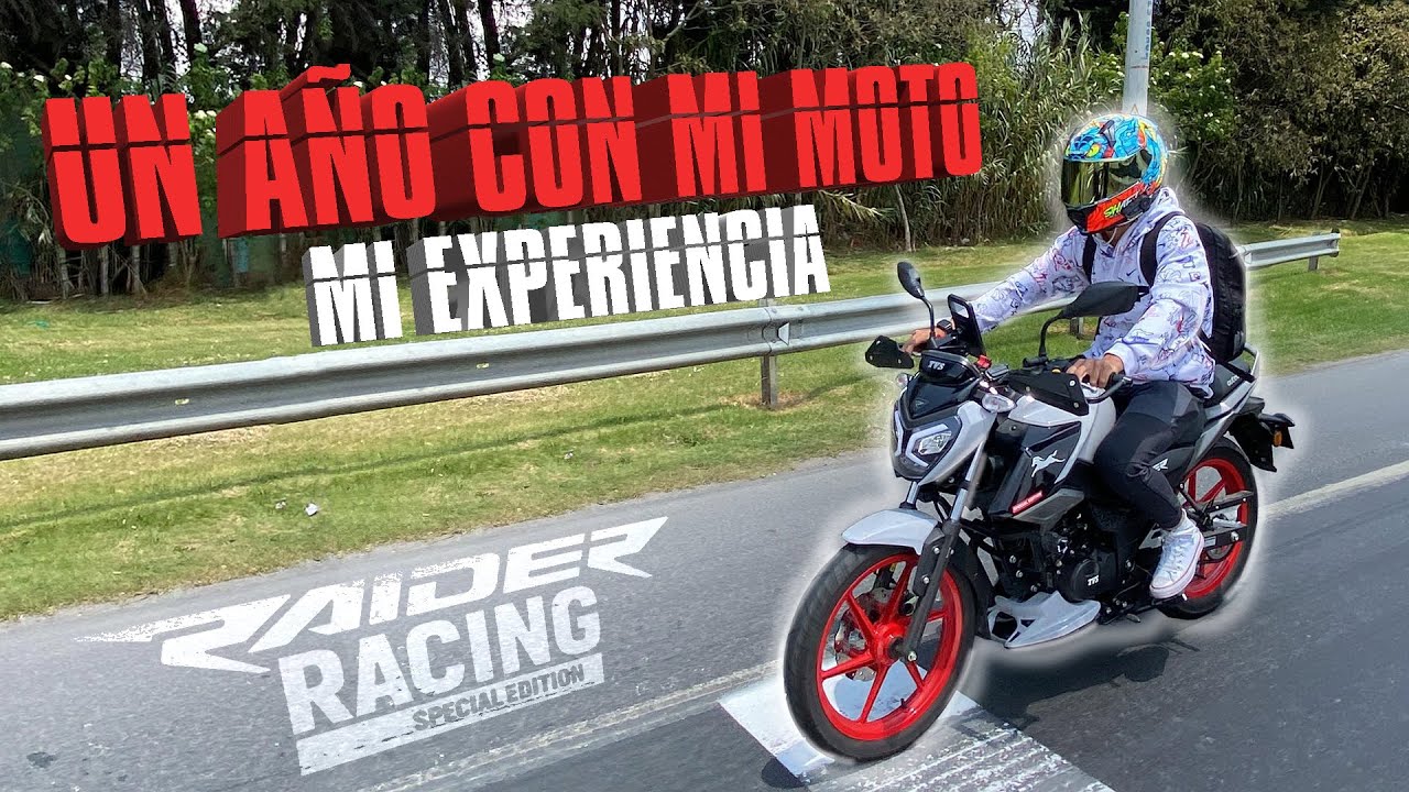 TVS Raider 125 despues de 1 año | consumo y  mantenimiento con 20,000 km | Nueva FULL INJECTION |