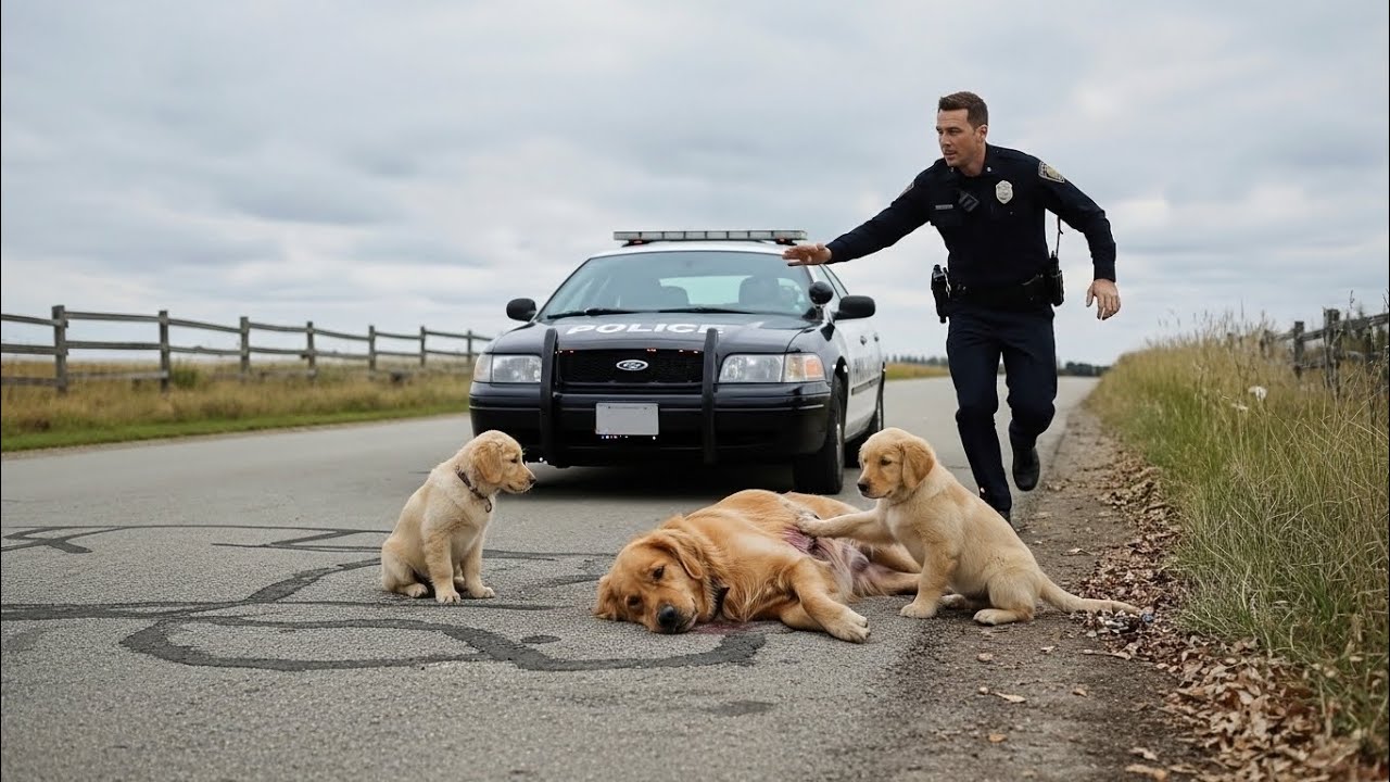 Brave Baby Puppy Finds Police to Rescue Injured Mother Dog | Emotional Animal Hero Story
