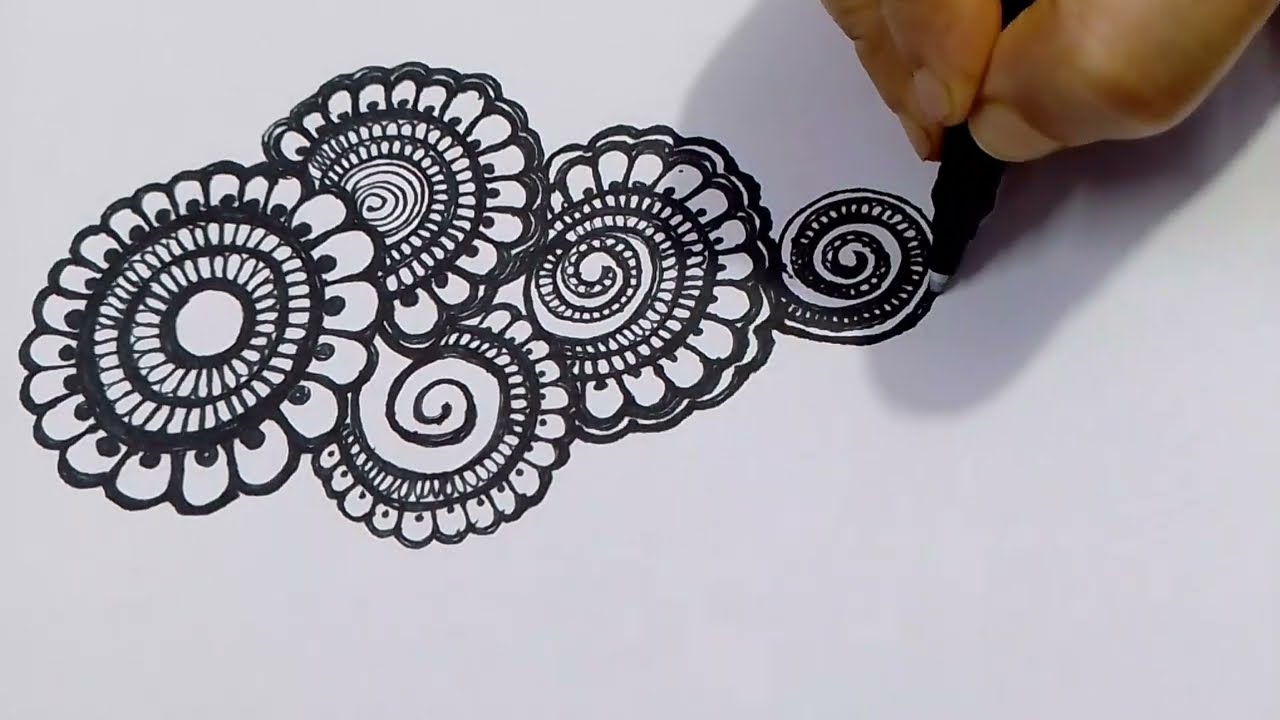 7 minutes simple arebic mehndi design 