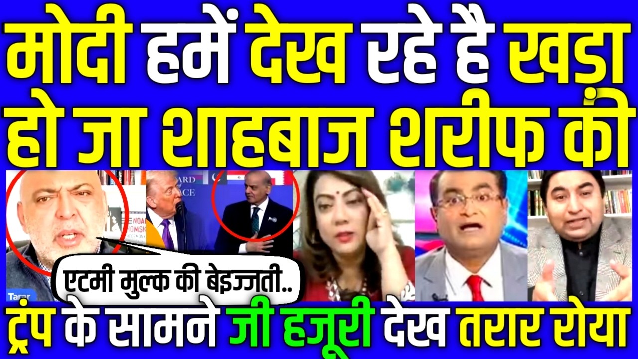 Sajid Tarar Crying to see Trump order Stand Up to Pak PM Shahbaz Sharif Modi is Watching us |