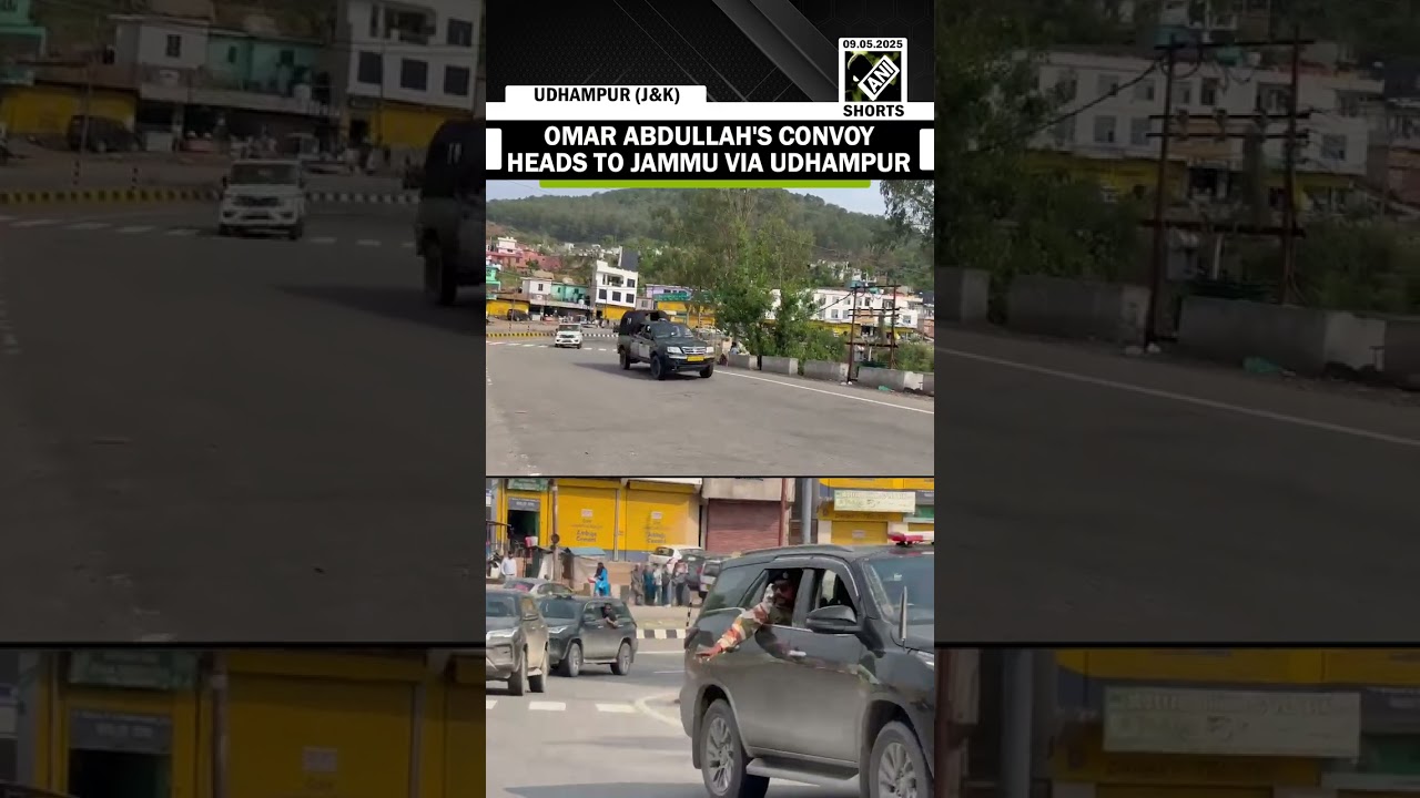 J&K CM Omar Abdullah&rsquo;s convoy heads to Jammu to take stock situation after Pakistani shelling