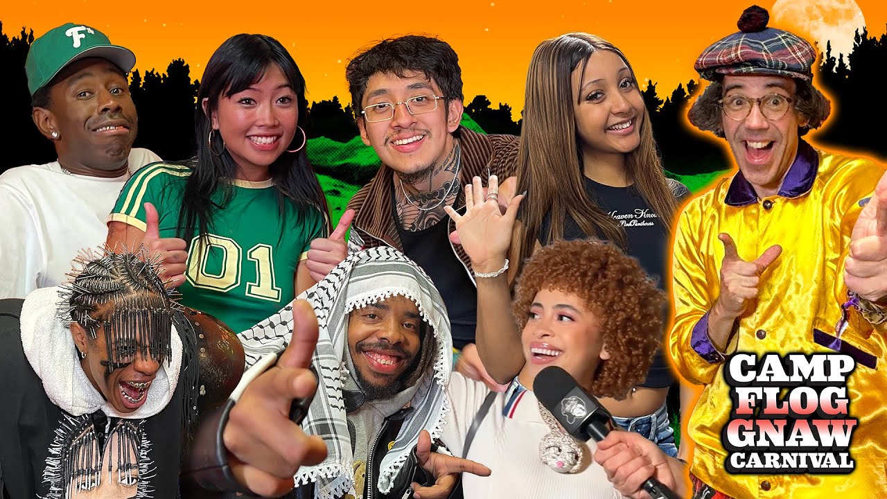 Nardwuar at Camp Flog Gnaw ft. Tyler the Creator,  Earl Sweatshirt, Ice Spice, Cuco + more !
