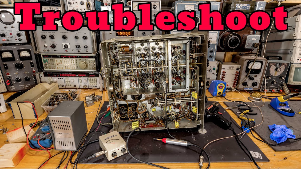 Capacitors And Electronic Troubleshooting - RCA CR-88 Radio Receiver!