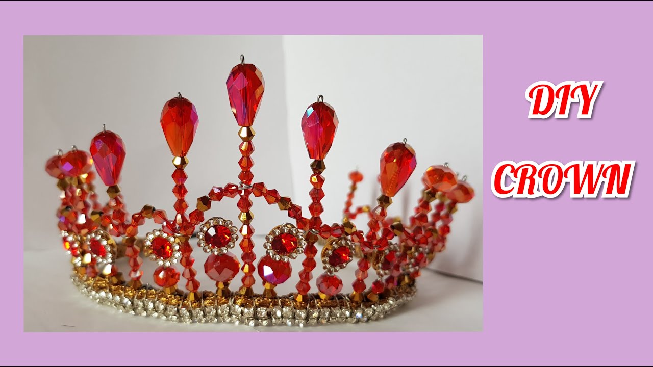 Crown DIY/beautiful and easy/beads work.
