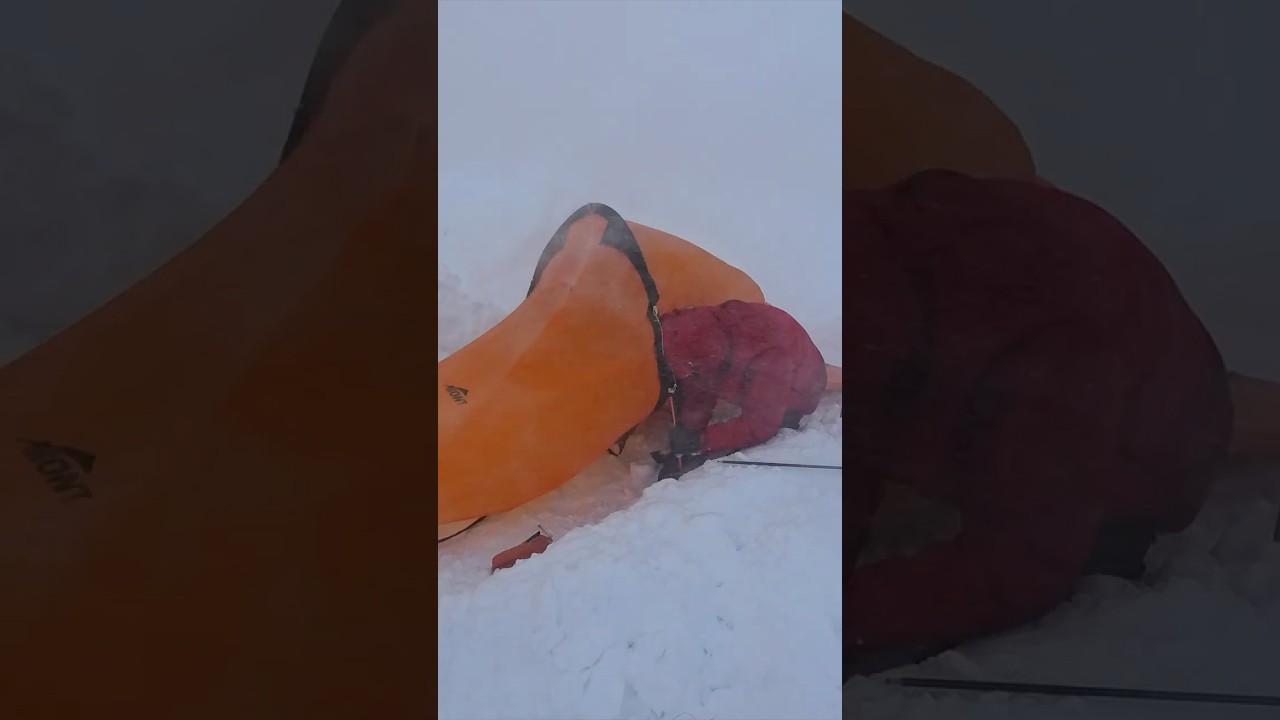 CAMPING IN BLIZZARD - Survival Tent Camping