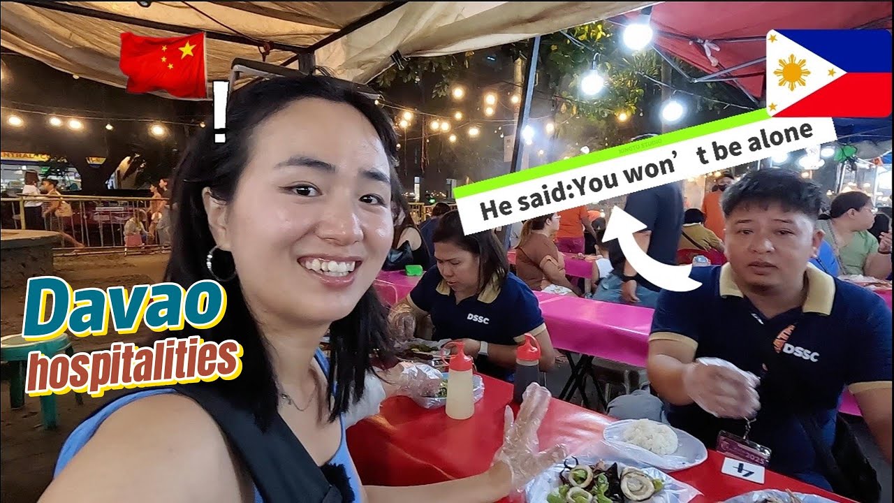 A Filipino Invited Chinese Girl for Dinner — I Didn’t Expect This! 😭🇵🇭🇨🇳 ｜Roxas Night Market DAVAO