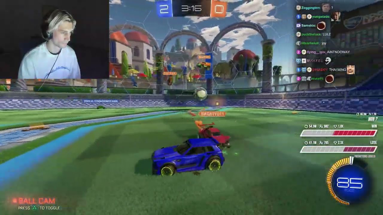xQc Unleashes The Golem in Rocket League #40