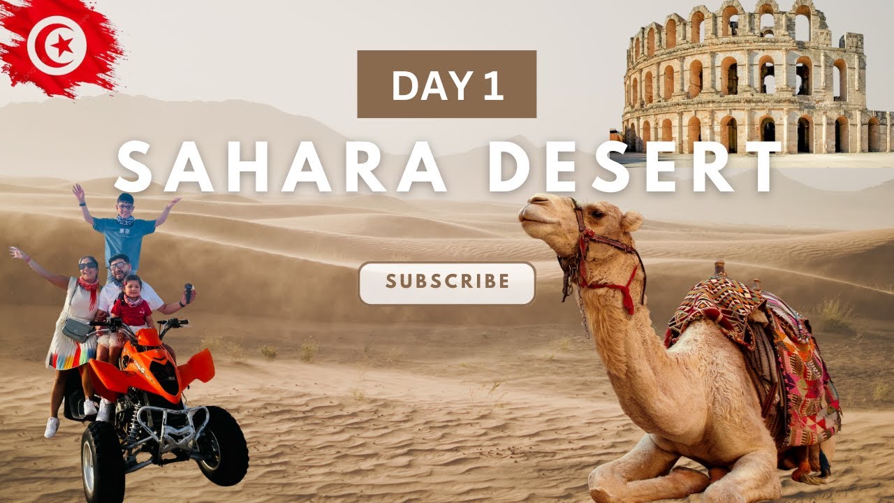 Day 1: Ultimate Tunisia Sahara Desert Family Tour 🇹🇳 | El Jem, Cave House & Quad Biking in Douz