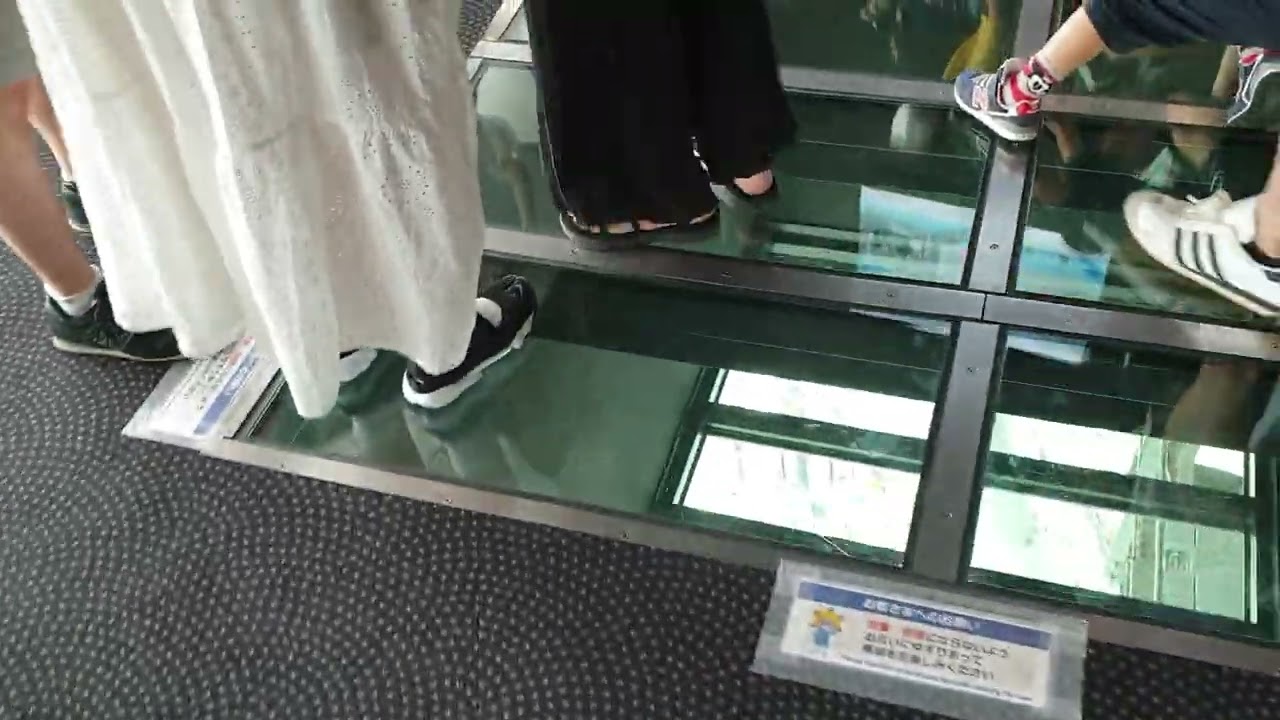 Scared of heights? 😉 Glass floor at the top of Tokyo Skytree
