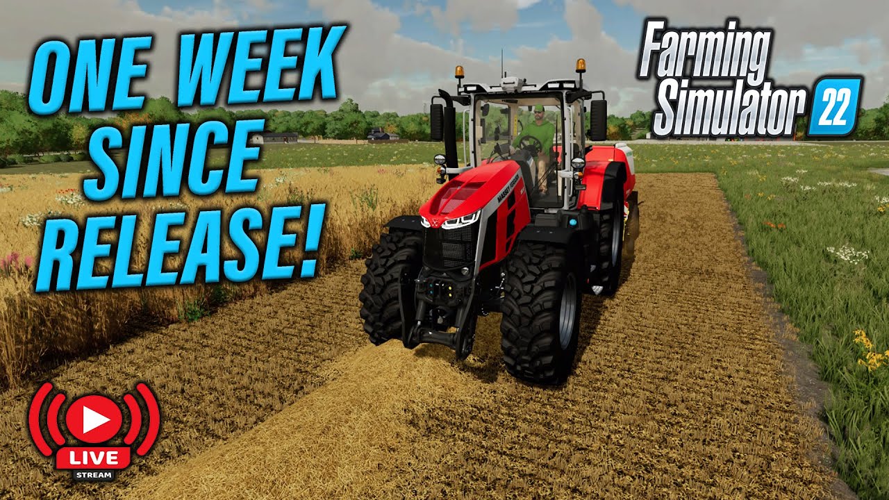 FS22 'LIVE' ONE WEEK SINCE RELEASE! | PS5 | GAMEPLAY & CHAT | Farming Simulator 22.