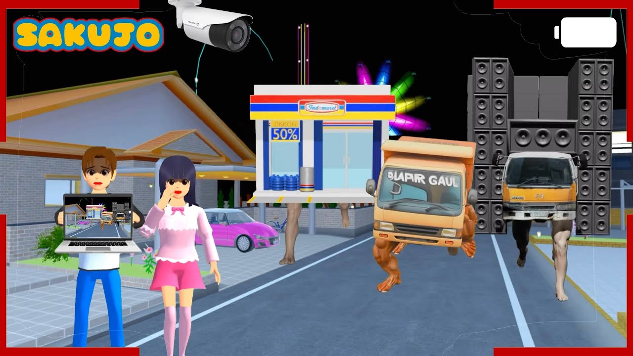 YUTA MIO Panik Anomali Truck Horeg Menghancurkan Kota Sakura 😱‼️ #sakuraschoolsimulator 