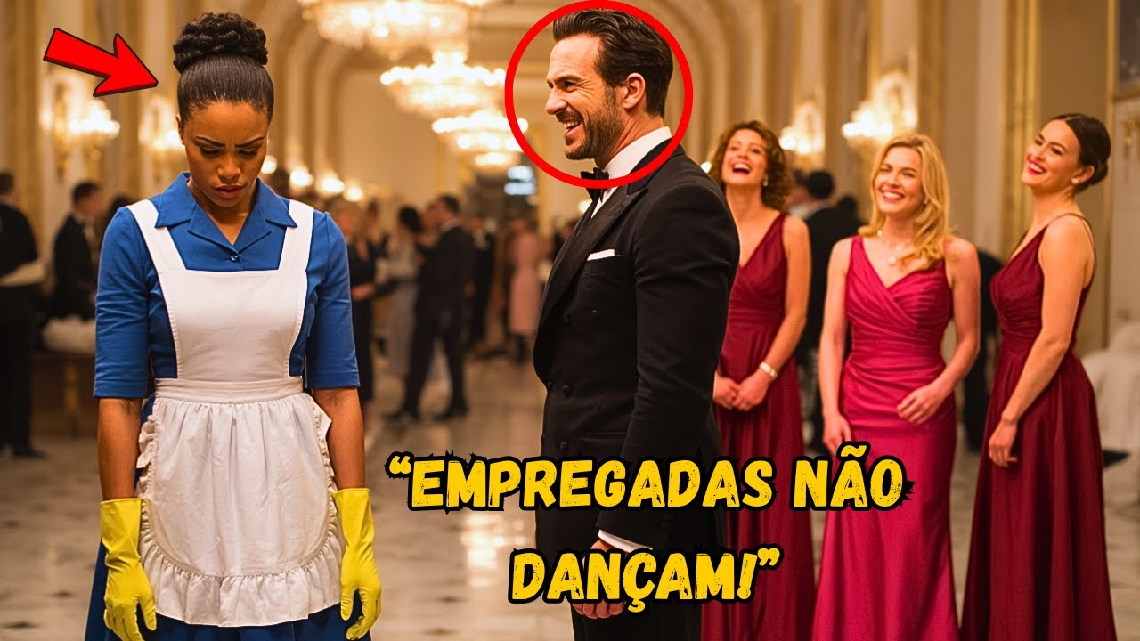 SE DANÇAR A VALSA, EU LIMPO O SALÃO!—riu o milionário…mas a FAXINEIRA HUMILHADA BRILHOU como ESTRELA