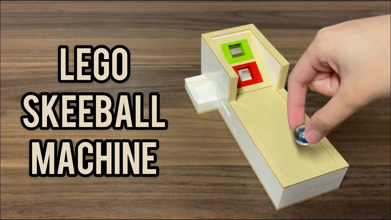 How to build a mini Lego Skeeball machine - No Technic Pieces