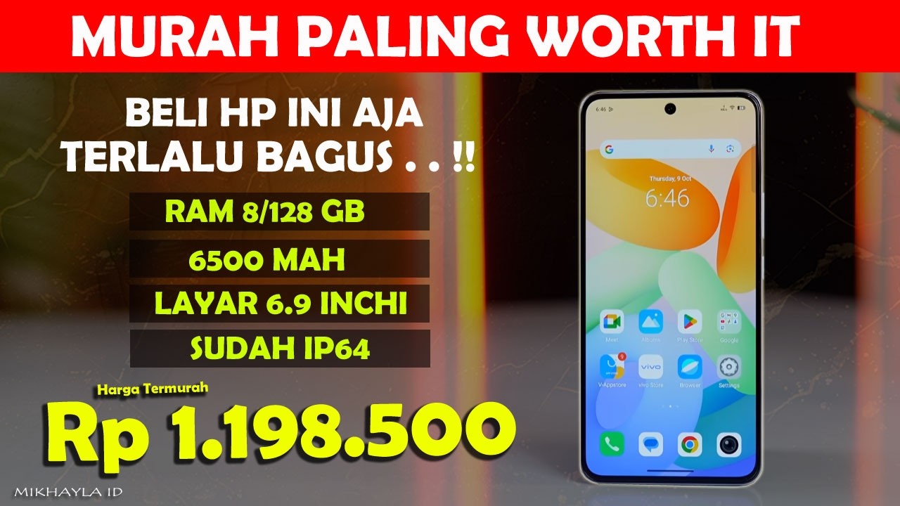 MENDING INI, ASLI MURAHNYA 🔥 RAM 8/128 GB, 6500 MAH - HP 1 JUTA TERBARU DAN TERBAIK DI TAHUN 2026