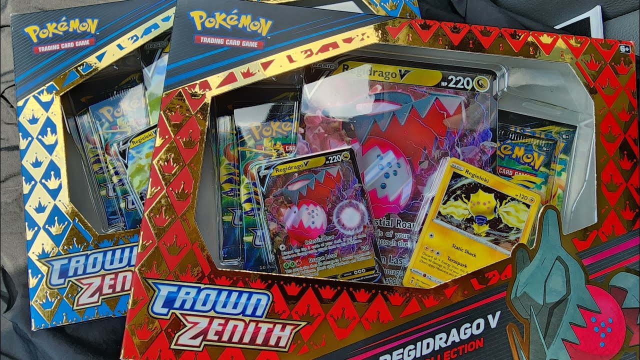 Crown Zenith Regidrago and Regieleki V Boxes - Pokemon Cards Opening