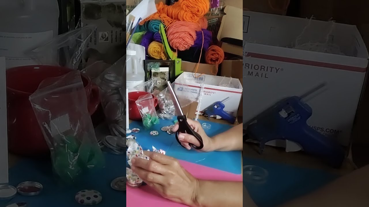 How To Make Fabric Covered Buttons/Button Tassel Earrings