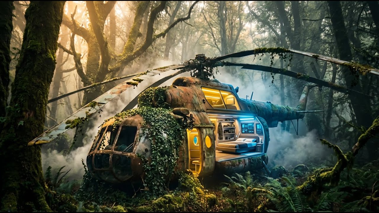 Turning a Ruined Military Helicopter into a High-Tech Tiny Home