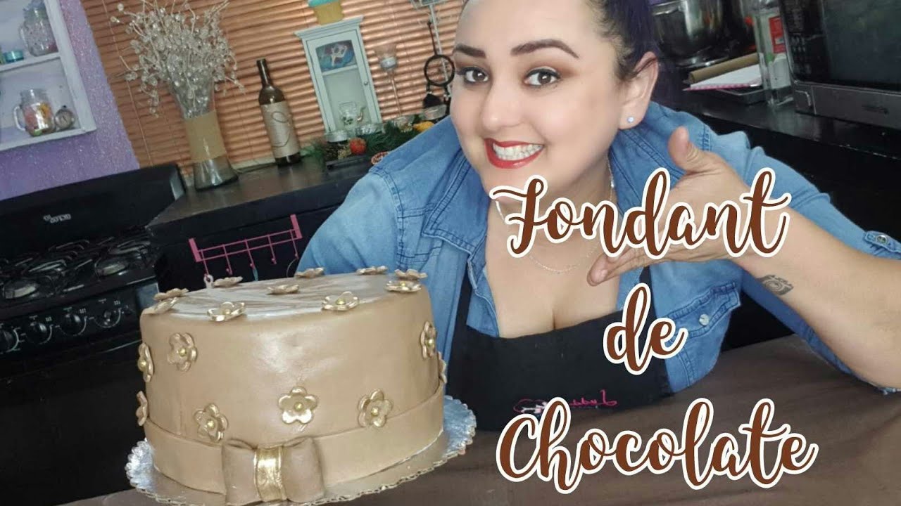 FONDANT DE CHOCOLATE 🍫 👩‍🍳 Decoración sencilla 👩‍🍳 CON LUDDYS