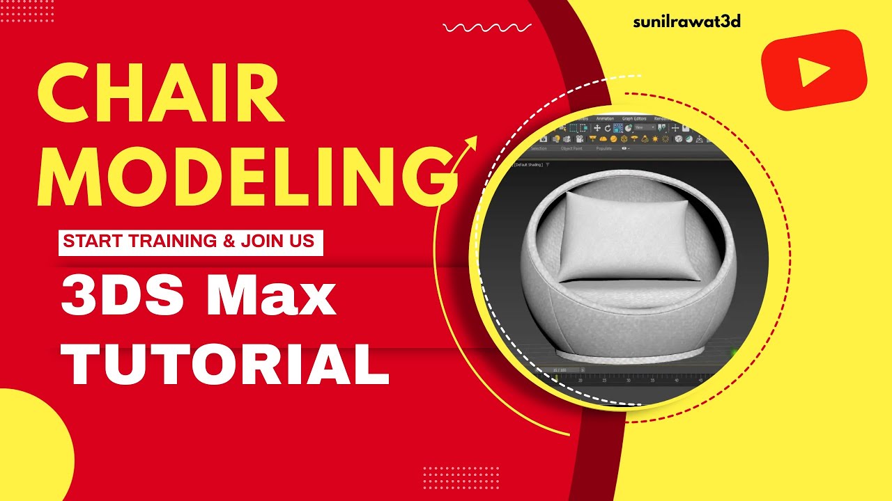 Chair modeling in 3ds max | Egg Swivel Chair modelling #3d #tutorial