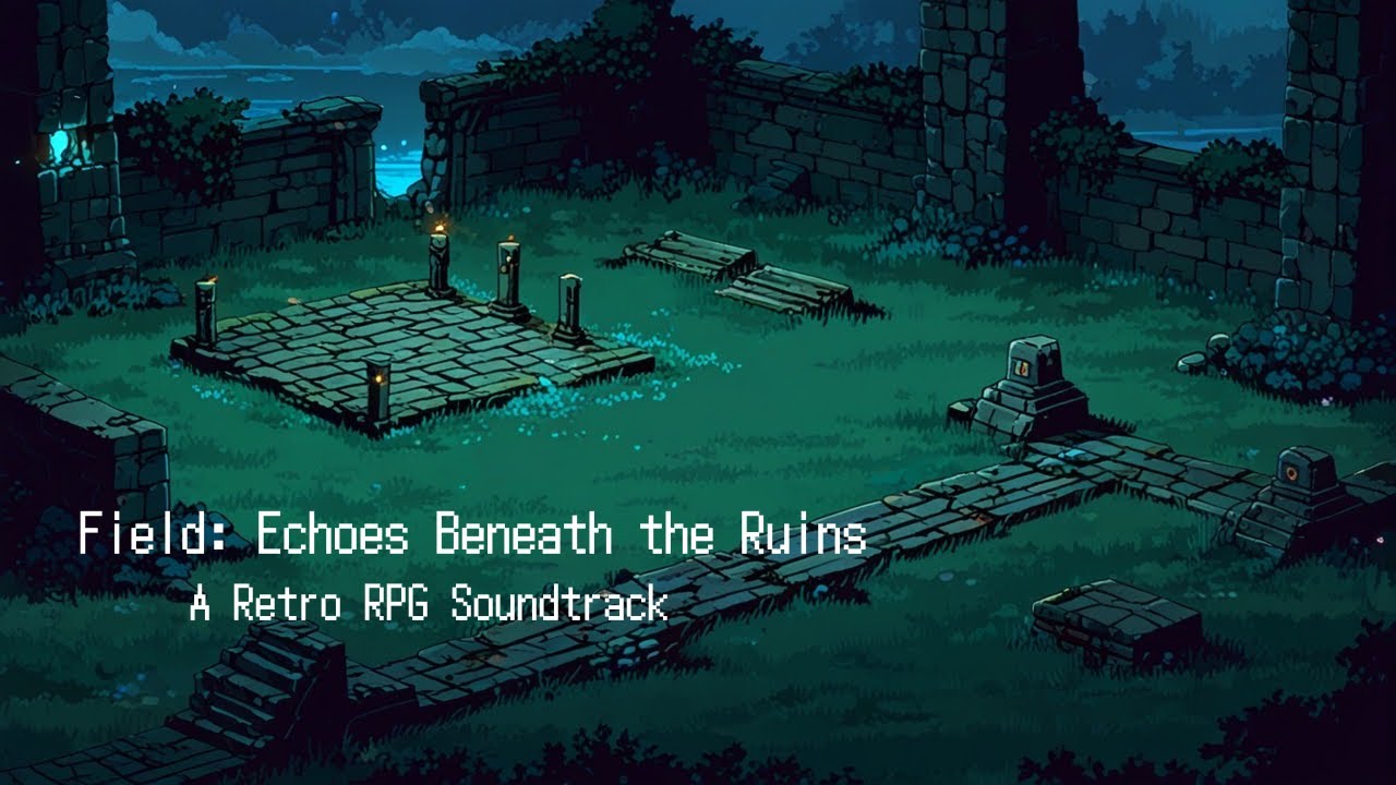 Field Theme: Echoes Beneath the Ruins | Retro RPG Exploration Music – Signal of Fate