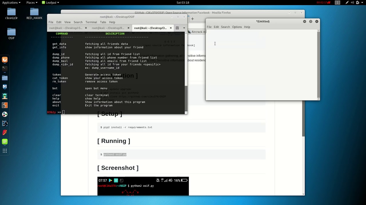 OSIF (OPEN SOURCE INFORMATION FACEBOOK)