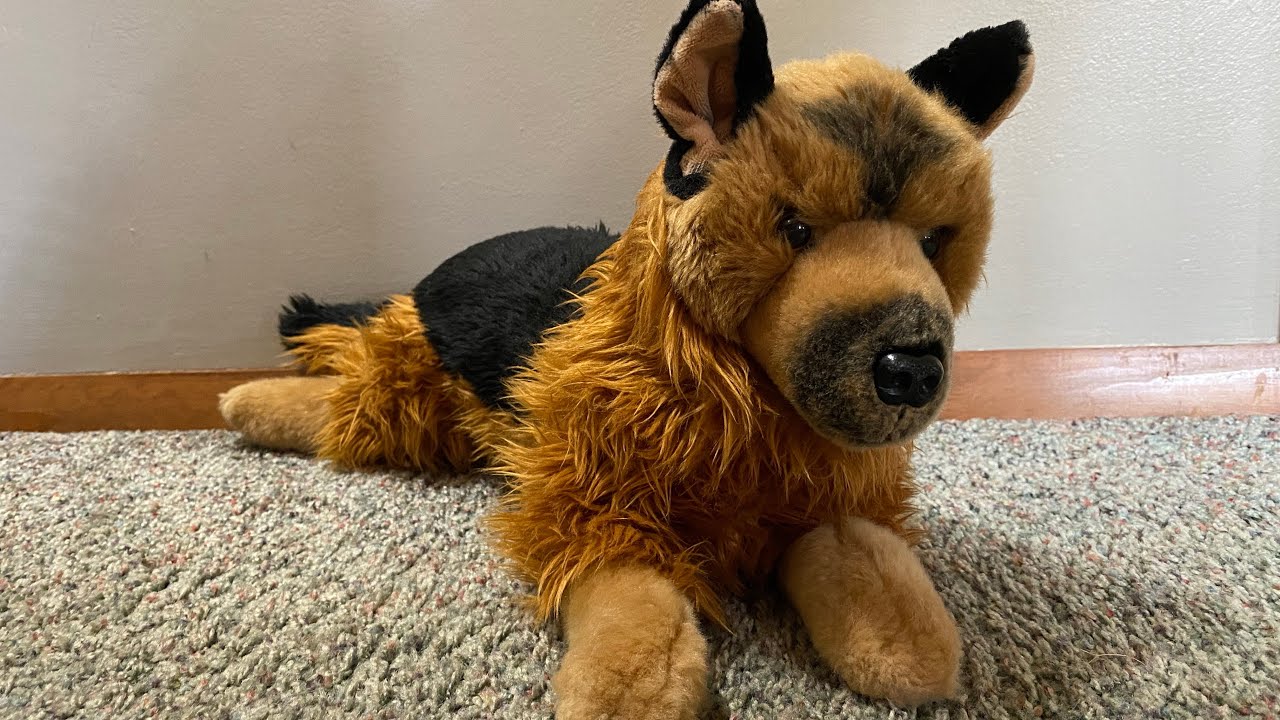 Auswella German Shepherd Plush Unboxing & Review