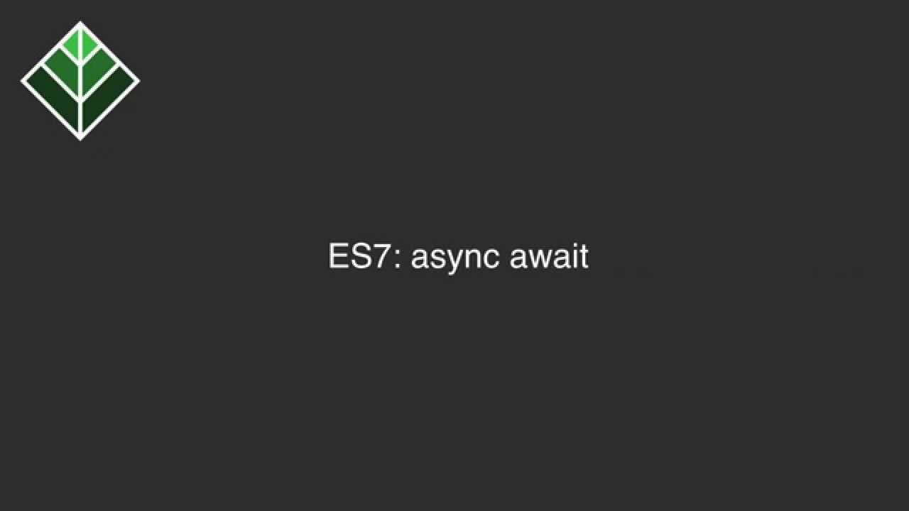 ES2016 - async await