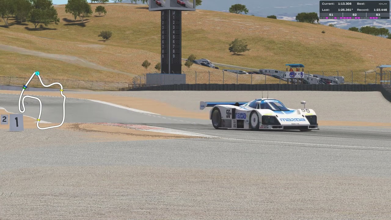 Laguna Seca - Mazda 787B - 1.22.506 (TV+Onboard) (Online)