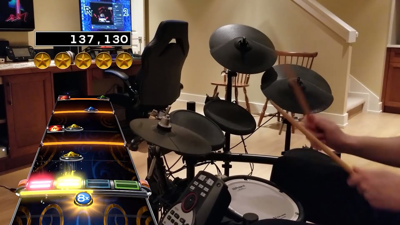 Back in Black (Live) by AC/DC | Rock Band 4 Pro Drums 100% FC