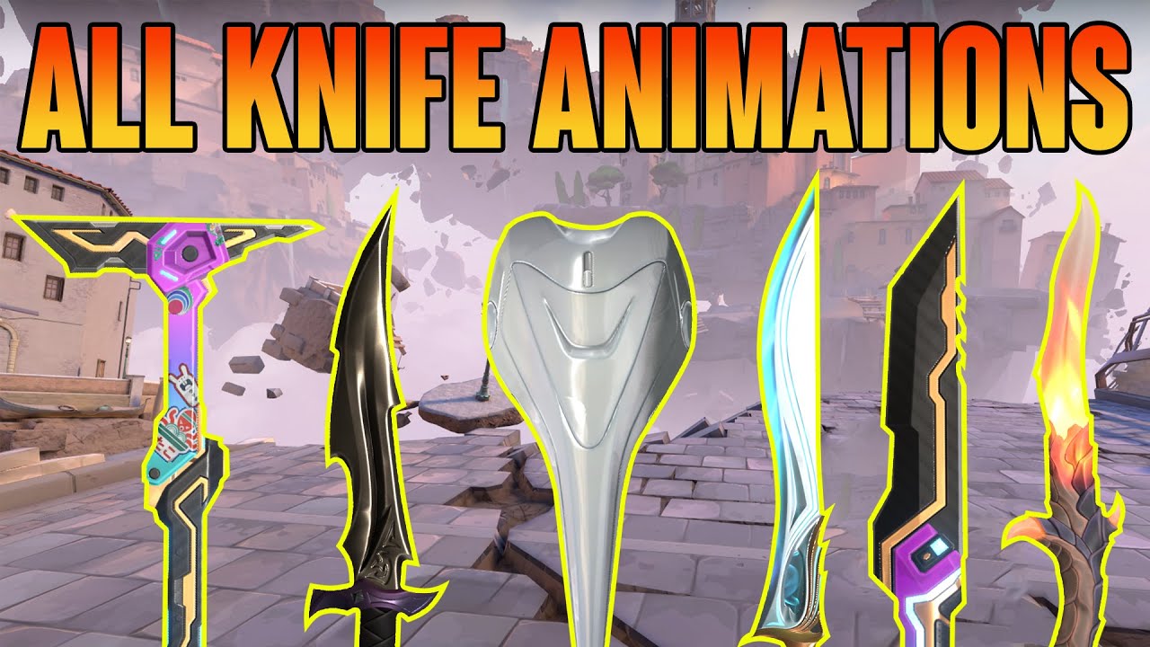 ALL KNIFE SKINS + ANIMATIONS *UPDATED* - VALORANT KNIFE SKINS