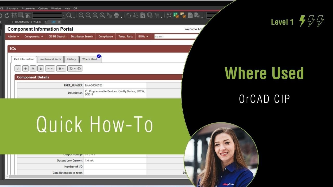How to Utilize Where Used Functionality in OrCAD CIP