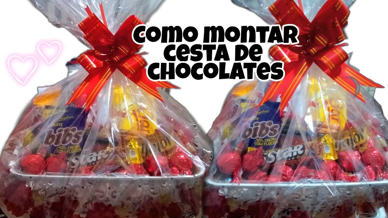 CESTA DE CHOCOLATE DIFERENTE PARA PRESENTE