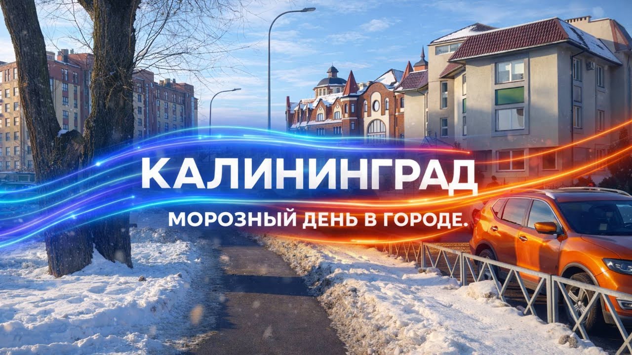 Калининград 24.01.2026 — прогулка по городу. Начинаем худеть