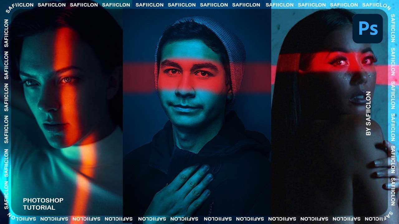 [ Photoshop Tutorial ] REDLIGHT PORTRAIT PHOTO EFFECT - Simple Editing Tutorial