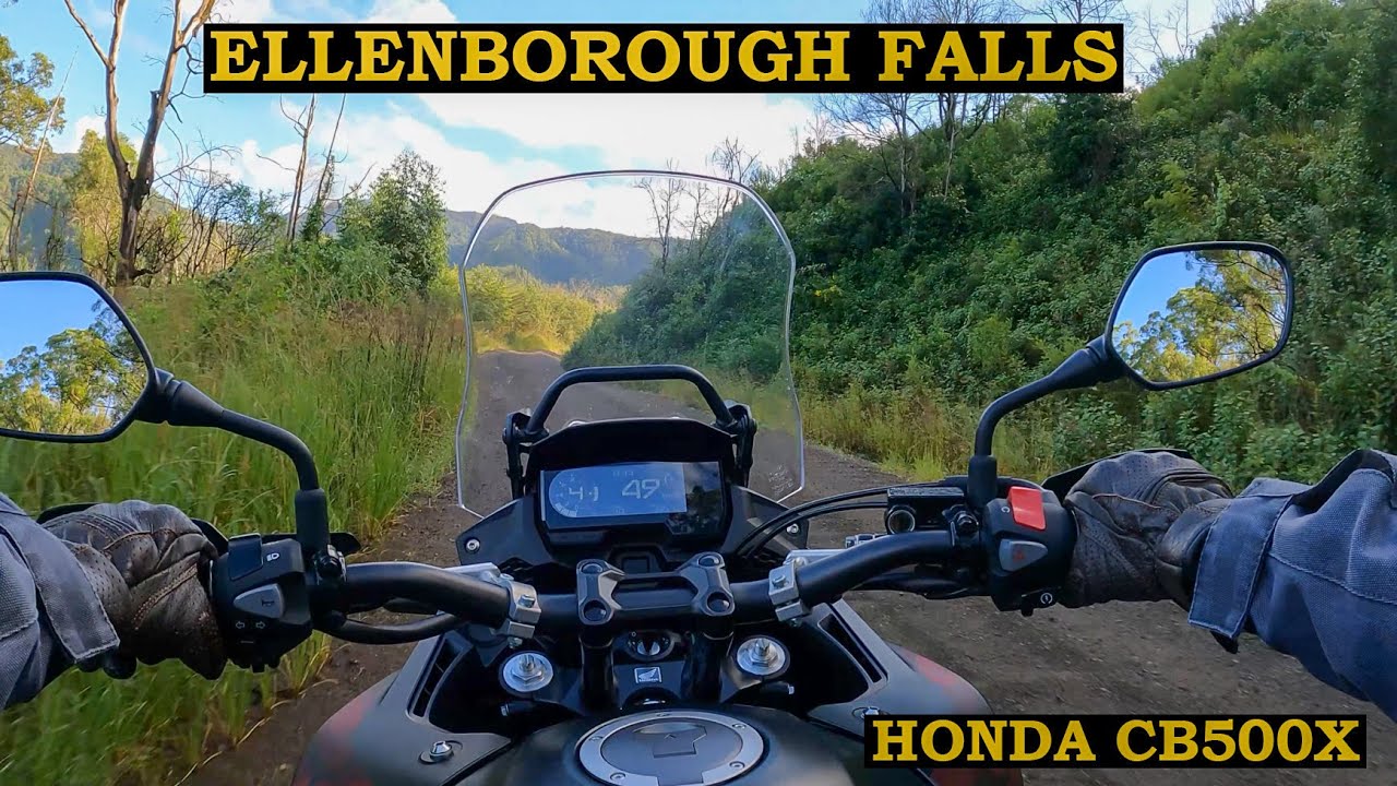 Australian Motorcycle Adventure - Ellenborough Falls - Honda CB500X