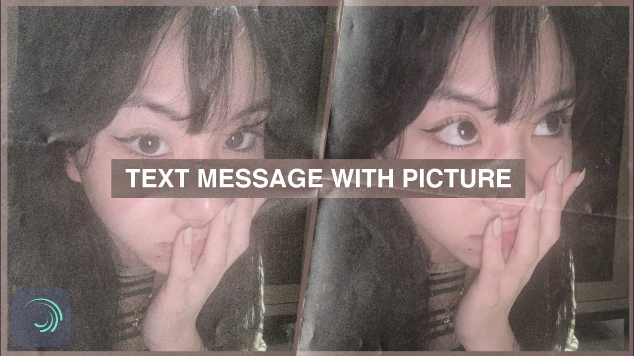 text message with picture tutorial on alight motion