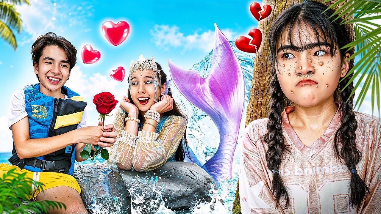 Fake Mermaid vs Real Mermaid! My Crush Fell In Love With Mermaid