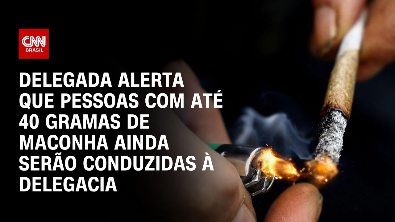 Delegada alerta que pessoas com até 40 gramas de maconha ainda serão conduzidas à delegacia
